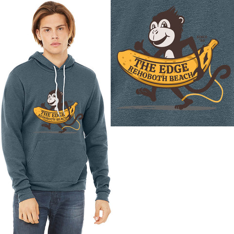 Edge Big Banana Hooded Sweatshirts in indigo