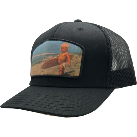 Backerton Mens Baby Surfer Hat in black