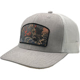 Backerton Mens Dragon Waves Trucker Hat in gray