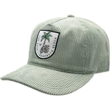Edge Boney Palm Snapback Hat in agave corduroy