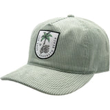 Edge Boney Palm Snapback Hat in agave corduroy