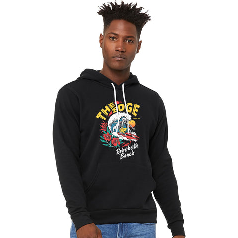 Edge Bones Surfer Hooded Sweatshirt in Black
