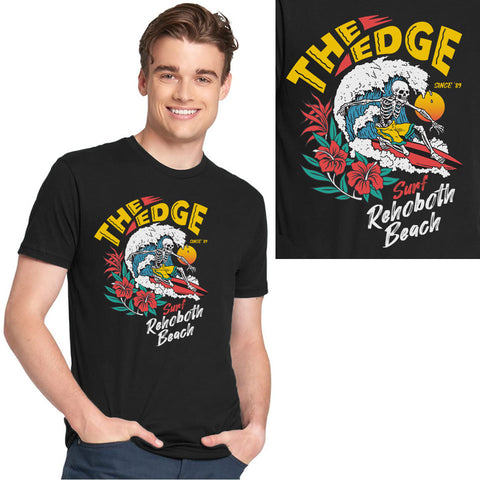 Edge Bones Surfer T-Shirts in black