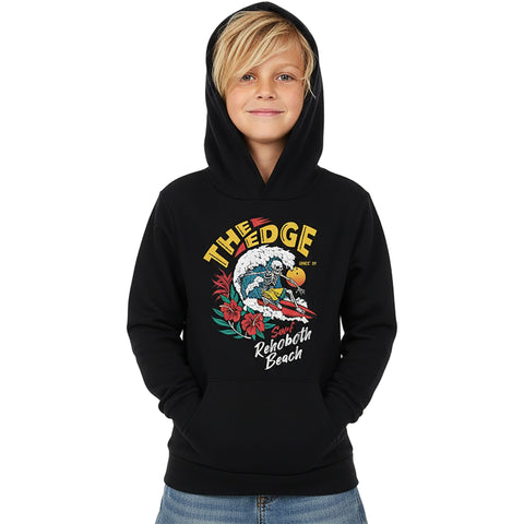 Edge Bones Surfer Youth Hoody in Black