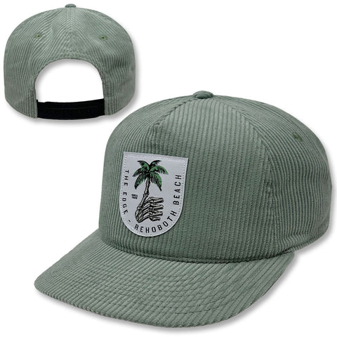 Edge Boney Palm Corduroy SB Hat in seafoam