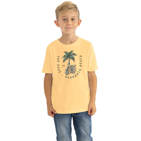 Edge Boney Palm Youth T-Shirts in yellow