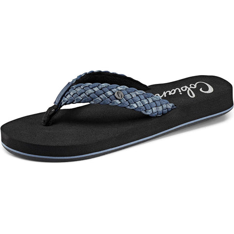 Cobian Womens Braided Bounce Sandals in indigo