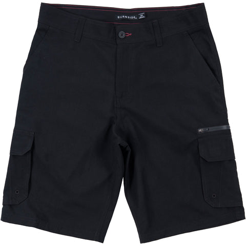Burnside Mens Michael Cargo Shorts in black
