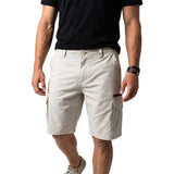 Burnside Mens Michael Cargo Shorts in bone