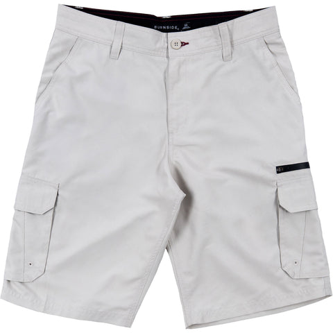 Burnside Mens Michael Cargo Shorts in bone