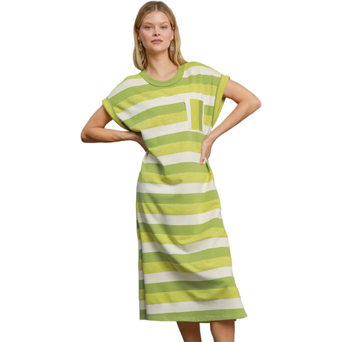Umgee Womens Robin Dresses in avocado