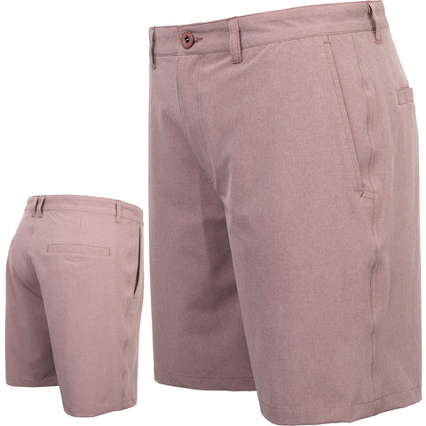 Edge Mens Chase Hybrid Boardshorts in brick