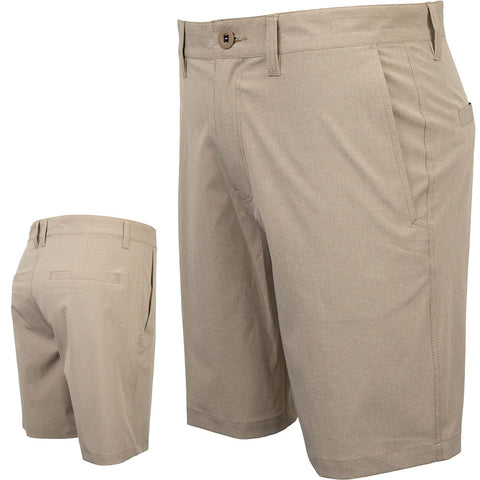 Edge Mens Chase Hybrid Boardshorts in khaki