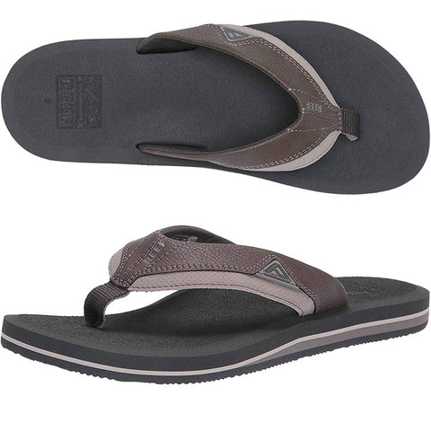 Reef Mens Cushion Dawn Sandals in grey