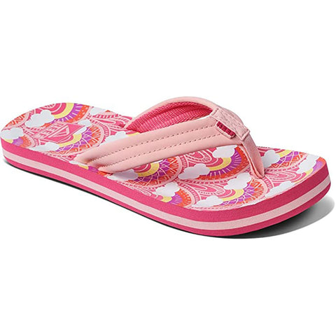 Reef kids Kids Ahi Sandals in Rainbows/clouds