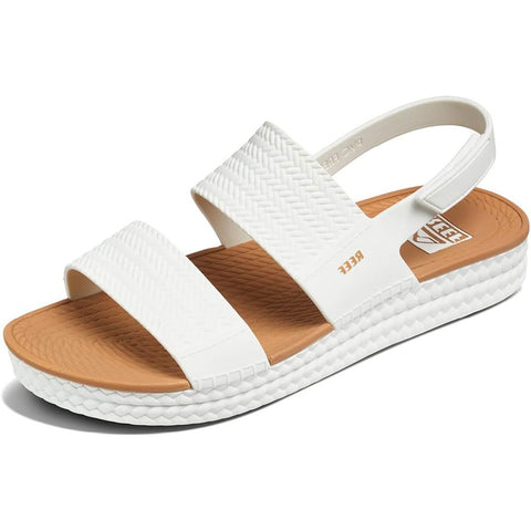 Reef Womens Water Vista Sandals in White/tan