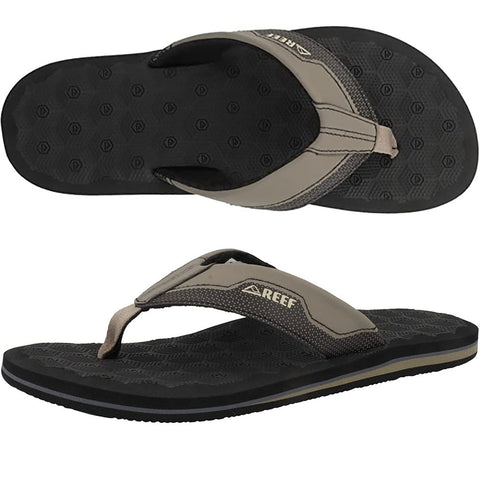 Reef Mens The Ripper Sandals in black/tan