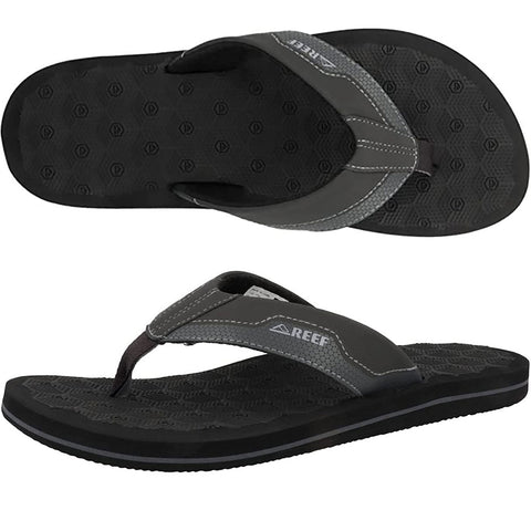 Reef Mens The Ripper Sandals in dark grey and 9.mens