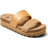 Reef Womens Cushion Vista Hi Sandals in Natural braid