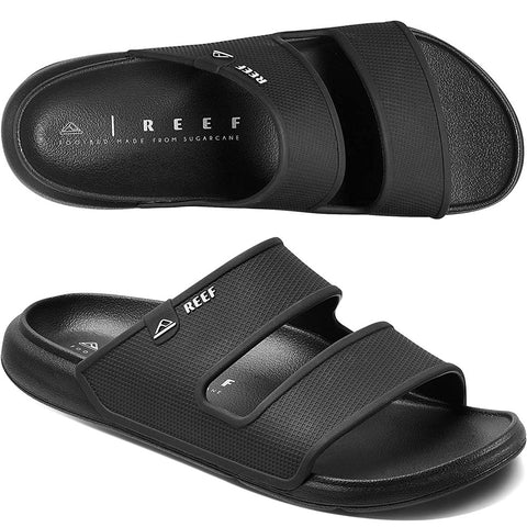 Reef Mens Oasis Double Up Sandals in black and 9.mens