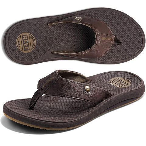 Reef Mens Phantom Nias Sandals in brown fossil and 9.mens