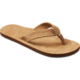 Reef Mens Draftsmen Leather Sandals in classic tan