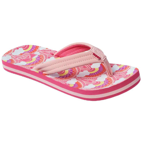Reef kids Kids Ahi Sandals in rainbows and clouds
