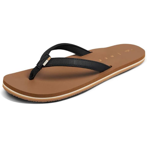 Reef Womens Solana Sandals in black/tan