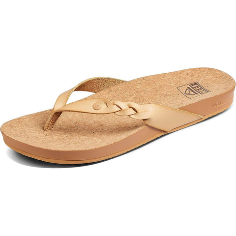 Reef Womens Cushion Court Twist Sandals in seashell