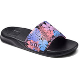 Reef kids Kids One Slide Sandals in Purple fronds