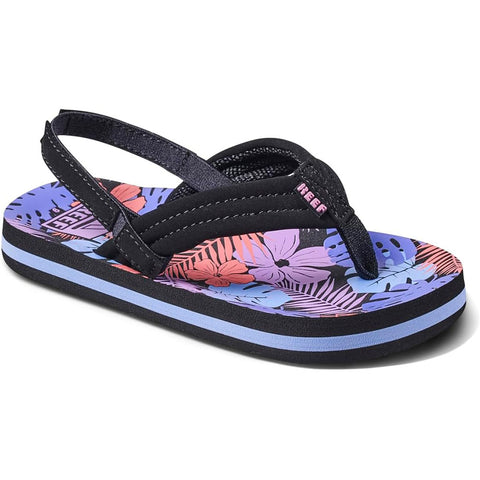 Reef kids Little Ahi Sandals in Purple fronds