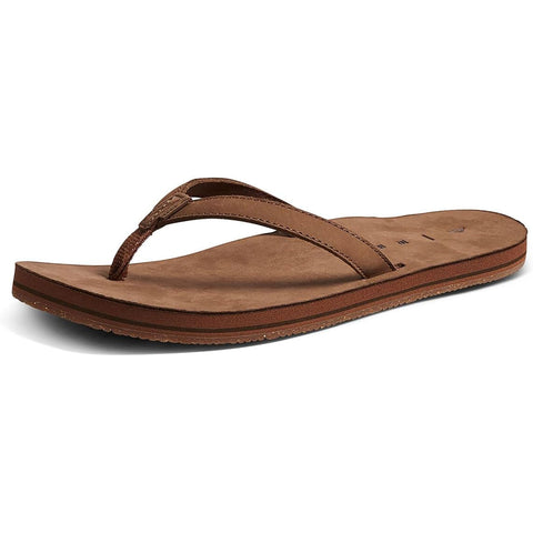 Reef Womens Solana Leather Sandals in Classic brown