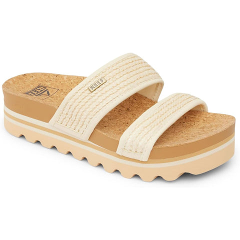 Reef Womens Cushion Vista Hi  Sandals in vintage raffia