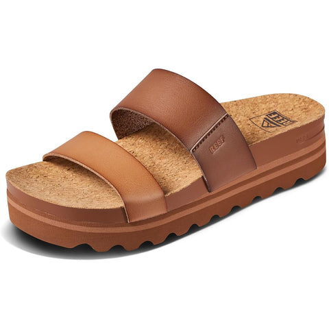 Reef Womens Cushion Vista Hi Sandals in espresso duo