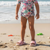 Reef kids Little One Slide Sandals in flower field