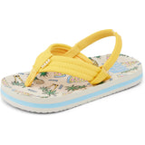 Reef kids Little Ahi Sandals in Hawaiian pizza