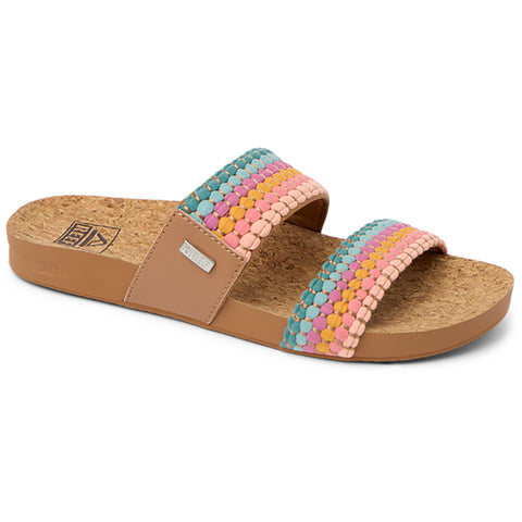 Reef Womens Cushion Vista  Sandals in sherbet multi