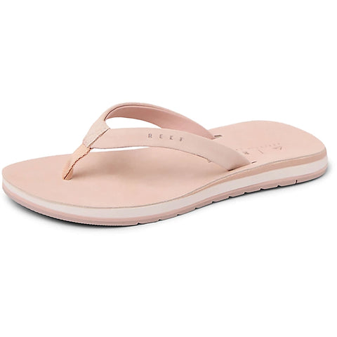 Reef Womens Ojai Classic Slim Sandals in blush suede