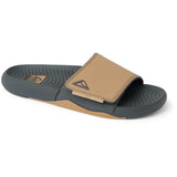 Reef Mens Phantom Slab Sandals in black/tan