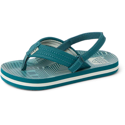 Reef kids Little Ahi Sandals in sage stripe