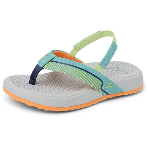 Reef kids Little Windswell Sandals in tropic grey