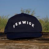 Delaware Beaches Suck DBS Coastal Fenwick Hat in navy