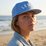 Delaware Beaches Suck DBS Coastal Lewes Hat in sky blue