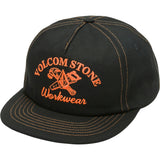 Volcom Mens Fundamentals Work Hat in gloss black