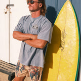 Delaware Beaches Suck DBS Deflate State Tee in Blue Jeans