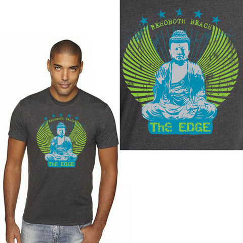 Edge Buddha T-Shirts in charcoal heather