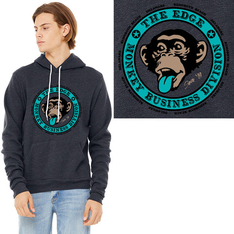 Edge Monkey Biz Hooded Sweatshirts in heather navy