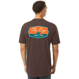 Edge Retro Wave T-Shirts in brown heather
