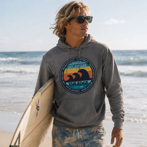 Edge Surf Delaware Hooded Sweatshirts in heather grey