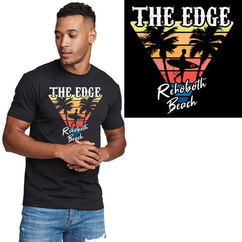Edge Surf Triangle T-Shirts in Black and Medium